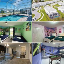 Serene 9-Bedroom Near Disney with Private Pool, hotel in Davenport