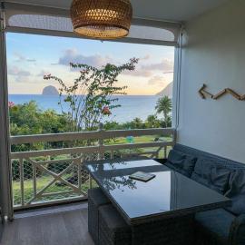 Studio vue mer avec piscine - Le Diamant