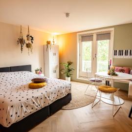 Ouder-kind B&B Droomzacht - Natuurkamer, hotell i Epe