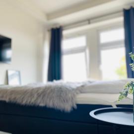 Pier 1 bis 4 gmütliche Zimmer mit Boxspringbett
