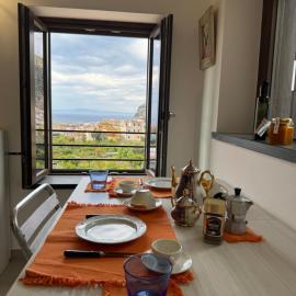 Sea View Loft Meta Sorrento Coast Free Parking