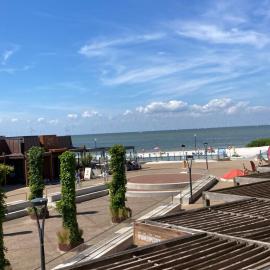 IJsselmeerzicht sfeervol appartement aan het strand! Privé parkeerplaats