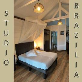 Studio BRAZILIA Bois et Nature, terrasse avec vue sur les Pitons, готель у місті Ле-Роберт