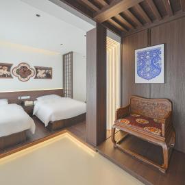 In the Clouds - Courtyard Twin Room, hotel u gradu 'Jingangku'