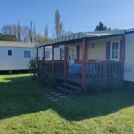 Mobil home 4 à 6 pers camping 5 étoiles proche Deauville, hôtel à Saint-Arnoult
