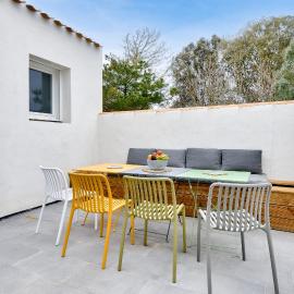 Jolie maison pour 8 - 400m de la plage - terrasse
