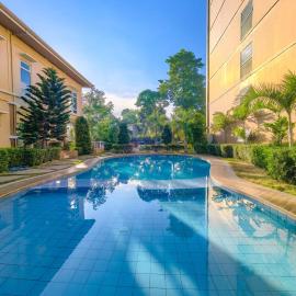Condo-Resort style in Puerto Princesa Palawan with Balcony, Free Pool, Gym & Parking near City Center up to 5persons- B2 4KunziteB