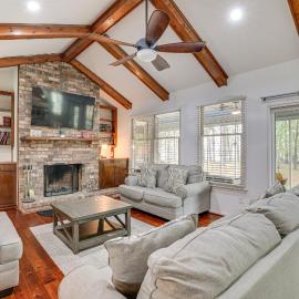 Patio + Pool Table: Lake Marion Getaway