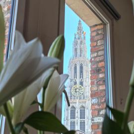 Historical center Antwerp, all on foot