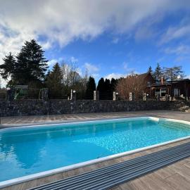 Ferienhaus MILA - Pool, Sauna, Whirlwanne, 5000qm Privatgelände mit Bolzplatz