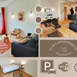 2 en 1, 10 pers, parking, Wifi
