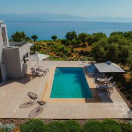 Oceanfront Villa Elaia Private Pool & Panoramic Views