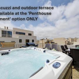 St Julian's Unique 3-bedroom Apartments and Penthouse with Jacuzzi