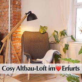 Helle Altbau FeWo mit Kingsize Bett, Smart-TV, Nobilia Küche - Nur ein kurzer Spaziergang in die Altstadt und zum Domplatz - Kostenlose Parkplätze in den umliegenden Straßen - Ausgewählte Tipps für Erfurt inklusive, hotel a Erfurt
