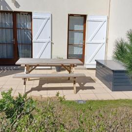 Entre mer et golf Appartement en rez de jardin avec parking