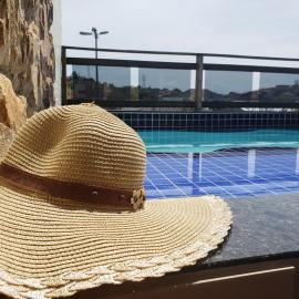 SUITE PRIVATIVA Piscina,churrasqueira,banheira e ar condicionado