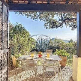 Mazet T2 pour 4 pers avec jardin vue mer résidence avec piscine au Mas de Pramousquier
