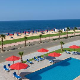 Beachfront Chalet in Porto Said with Pool Ga