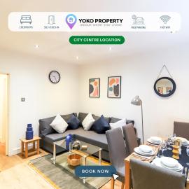 Hawley Apartment - City Centre - Free Parking, Self-Check-In, Fast Wifi and Smart TV by Yoko Property