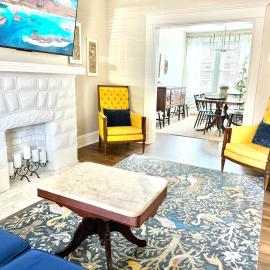 3 story, 100 year-old home, 4BR, 3 king & 2 queen beds