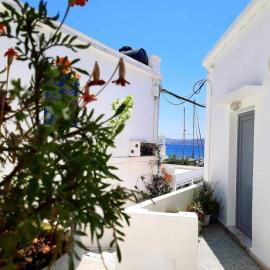 Matilda's studio in the port of Adamas