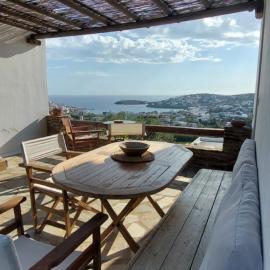 Cycladic house with a view
