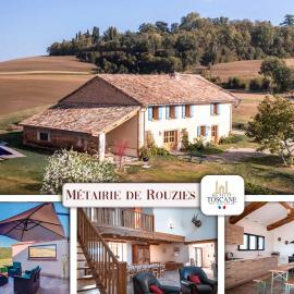 Escapade à la Métairie de Rouzies - Piscine et Nature, hotel din Tauriac