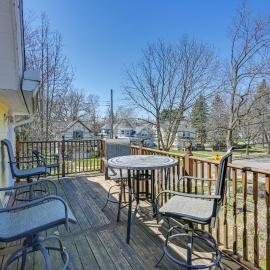 < 1 Mi to Old Town Lansing: Home w/ Furnished Deck