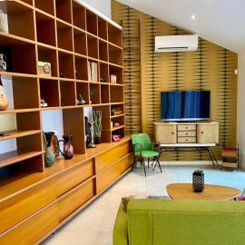 Atypical 5-person house with patio, downtown, air-conditioning