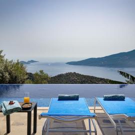 Private Sea View Villa in KALKAN with Heated Indoor Pool