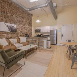 Stylish Exposed Brick 3 Bedroom