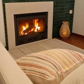 Peach House T2 Fireplace