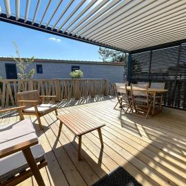 Chalet de Standing avec Piscine Chauffée, à 300m de la Plage - 6 Couchages, WiFi Gratuit - FR-1-361-474