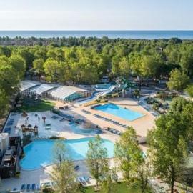 Mobil home premium plage et piscine domaine la yole proche valras plage