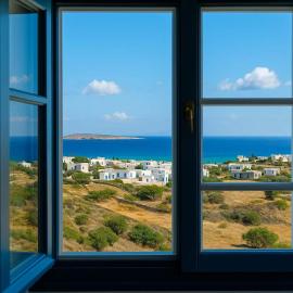 Viesnīca Paros Seaview Nest - Cozy Summer Getaway pilsētā Driosa