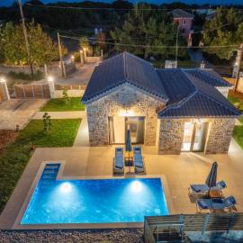 Blue Private Stone Villa Skala