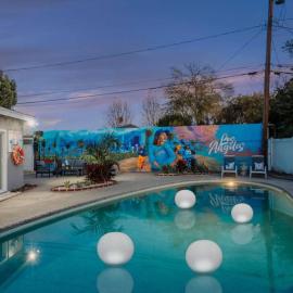 Blue Haven Solar Pool Heat Parking Billiards
