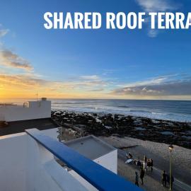 Weybeach2 -shared terrace,plaza view,sea frontline