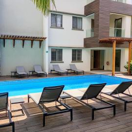 Appt neuf de 2ch ds Residence avec piscine, route côtière Grand Baie