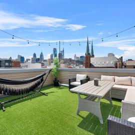 Brand New Dbl Unit Roofdeck Outdoor Patio, hotel in Philadelphia