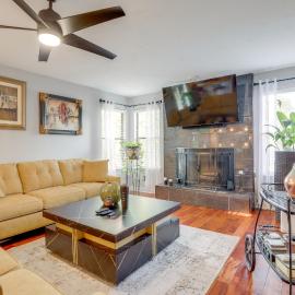 4 Mi to Stone Mountain: Retreat w/ Office!