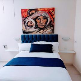 Loft 25 excelente y comodo, cerca del vado del rio, consulado,CAS, galerias mall , cama queen , cocineta, hotel a Hermosillo