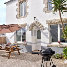 LocaLise - M5 - Maison de vacances sur le port de Lechiagat - terrasse entièrement close - Wifi inclus - Draps inclus - Animaux bienvenus