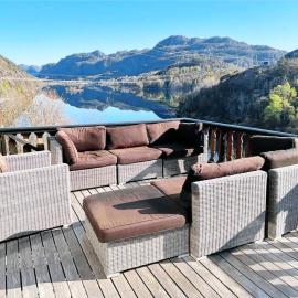 Feriehus i Flekkefjord med panoramautsikt
