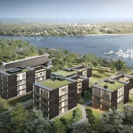 Marina Apartment SeeFlair Saarow mit Pool & Sauna โรงแรมในบาดซาโรว์