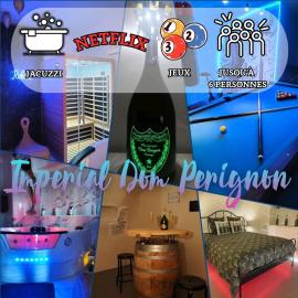 Impérial Dom Pérignon, WIFI, FrAîChEuR, Jacuzzi, Sauna, Billard, Sport
