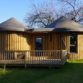 Fun holiday lodges in historic walled garden near Falkirk, Heart of Scotland Holidays