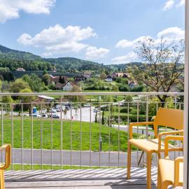 Apfelland Hideaways Design Apartments mit Sauna und Panorama