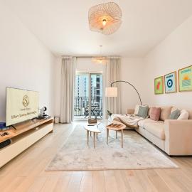 F1 Yas 1BR Near Parks and Canal Walk, Hotel in Yas Island