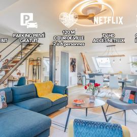 Elegant 120m2-Face cathedrale-6 pers-free Parking, готель у місті Ам'єн